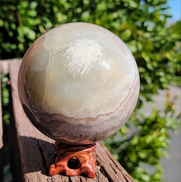 NEW 4.25" MEXICAN CRAZY LACE AMETHYST SPHERE - Picture 3 of 6